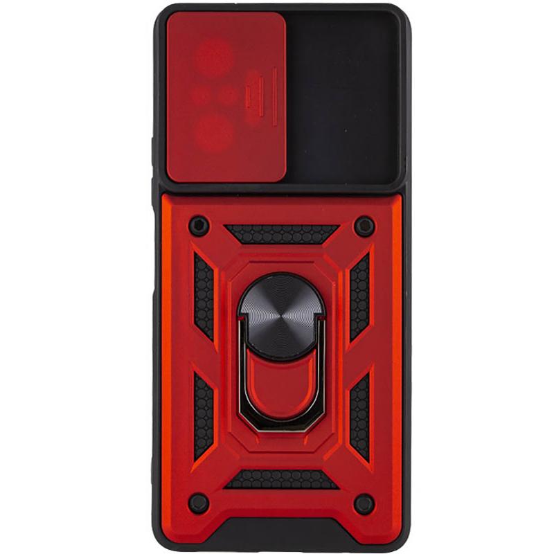 Противоударный чехол Ummi Camshield Serge Ring для Xiaomi Redmi Note 10 Pro | Бронированый с кольцом-подставкой на картинке №2