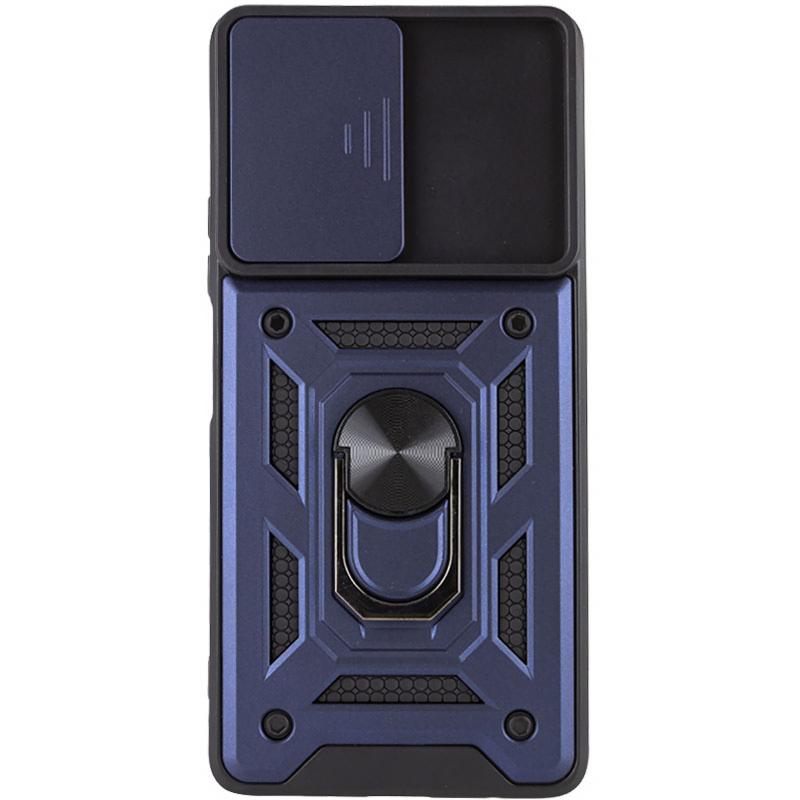 Противоударный чехол Ummi Camshield Serge Ring для Xiaomi Redmi Note 10 Pro | Бронированый с кольцом-подставкой на картинке №2
