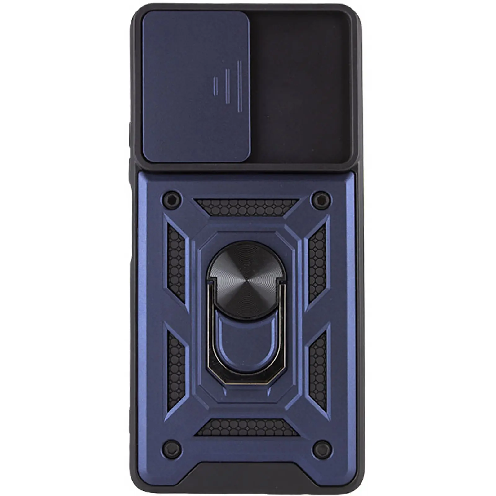 Чехол Ummi Camshield Serge Ring для Xiaomi Redmi Note 10 Pro / 10 Pro Max, Синий / Navy 1, TPU+PC, купить оптом с доставкой