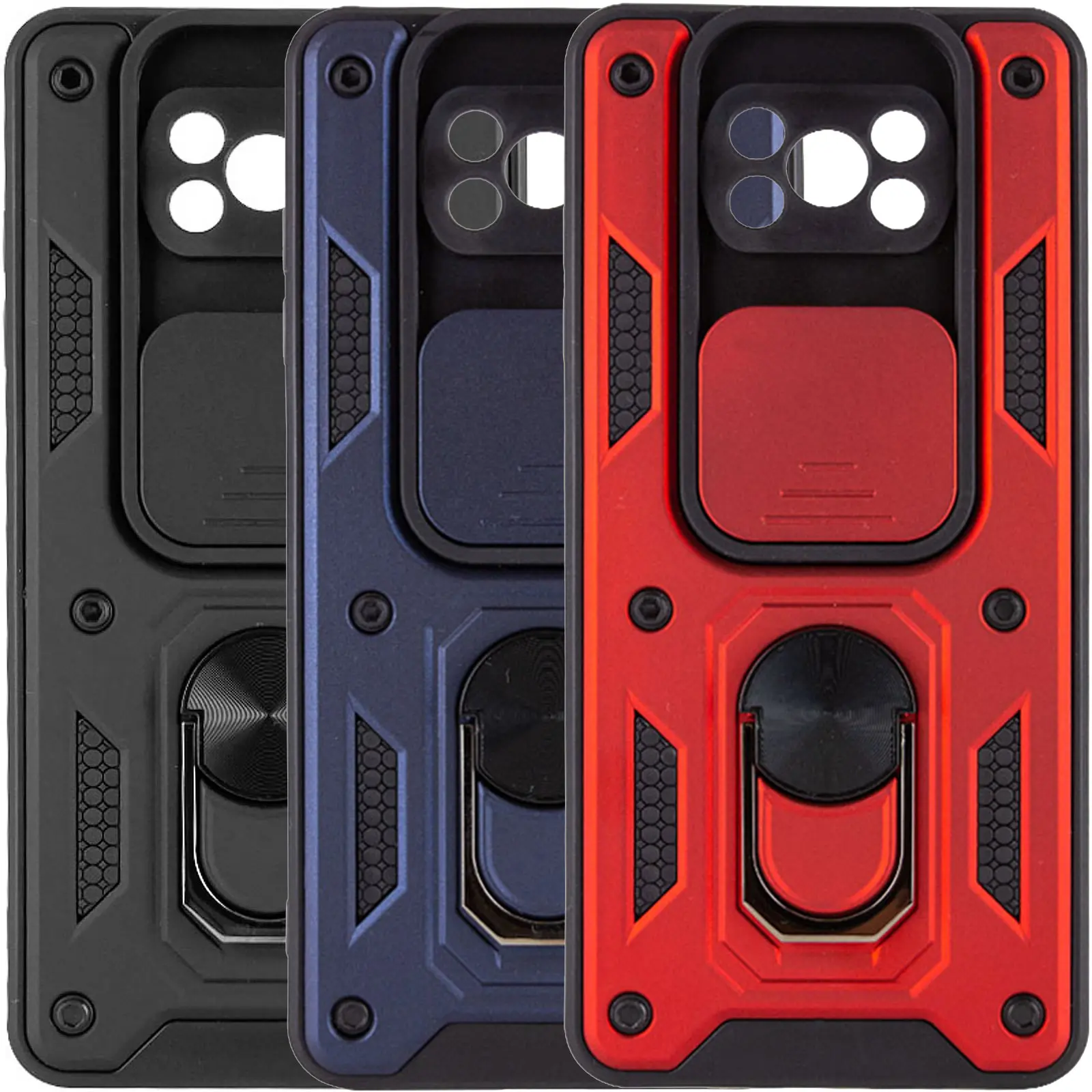 Чехол Ummi Camshield Serge Ring для Xiaomi Poco X3 NFC / Poco X3 Pro, TPU+PC, купить оптом с доставкой