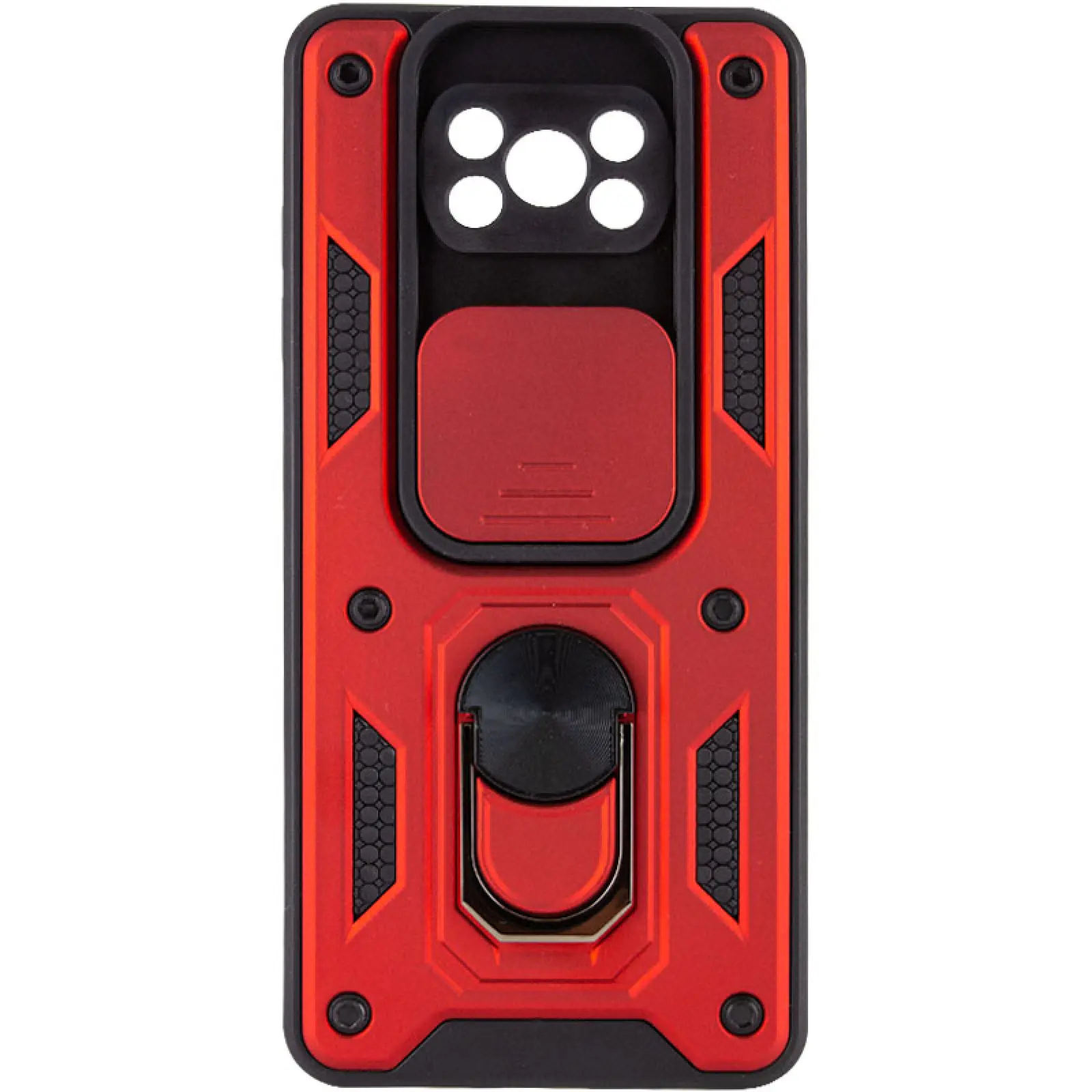 Чехол Ummi Camshield Serge Ring для Xiaomi Poco X3 NFC / Poco X3 Pro, Красный, TPU+PC, купить оптом с доставкой