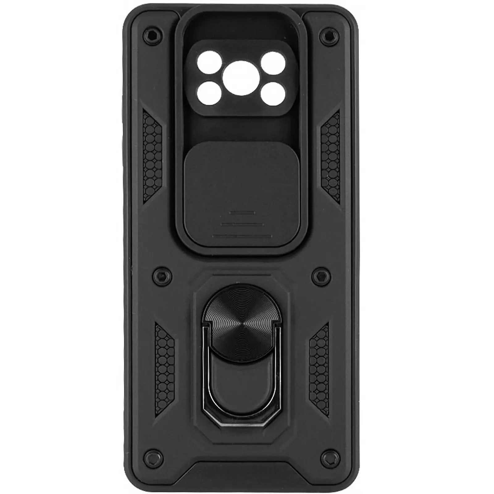 Чехол Ummi Camshield Serge Ring для Xiaomi Poco X3 NFC / Poco X3 Pro, Черный, TPU+PC, купить оптом с доставкой