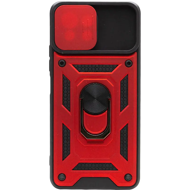 Чехол Ummi Camshield Serge Ring для Xiaomi Mi 11 Lite, Красный / Red 1, TPU+PC, купить оптом с доставкой