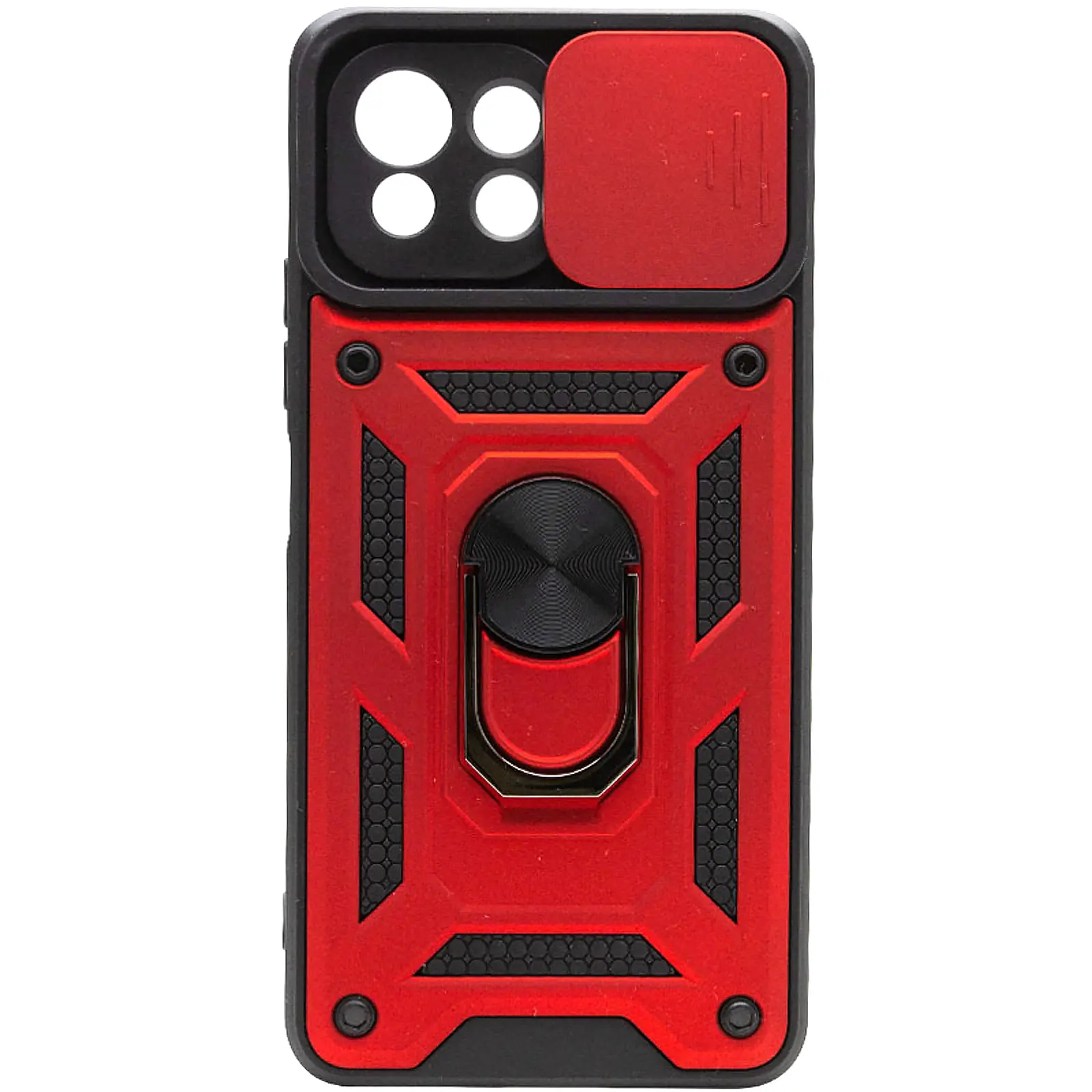 Чехол Ummi Camshield Serge Ring для Xiaomi Mi 11 Lite, Красный / Red, TPU+PC, купить оптом с доставкой