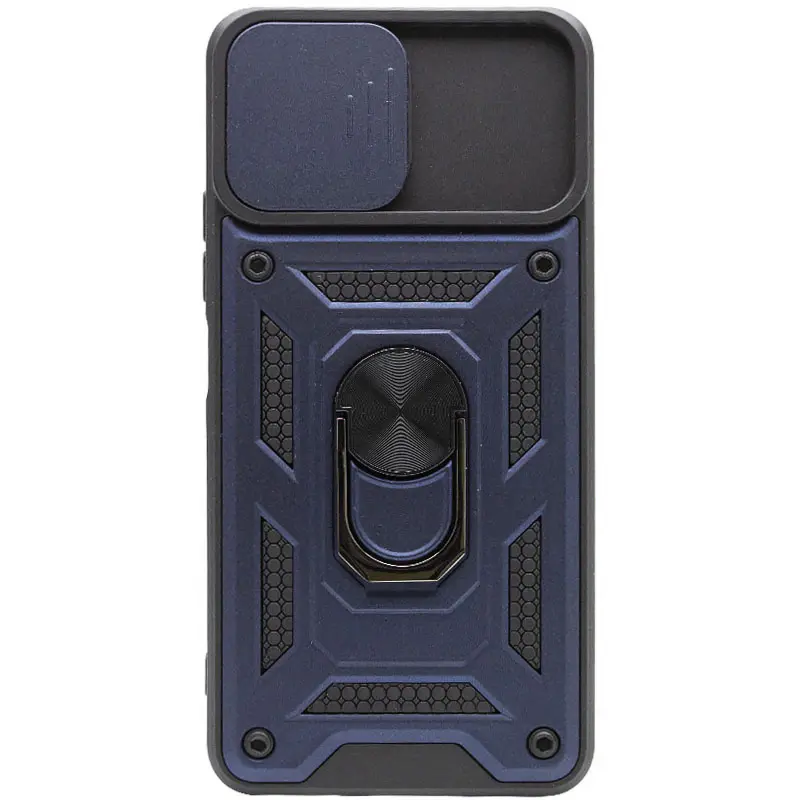 Чехол Ummi Camshield Serge Ring для Xiaomi Mi 11 Lite, Синий / Navy 1, TPU+PC, купить оптом с доставкой