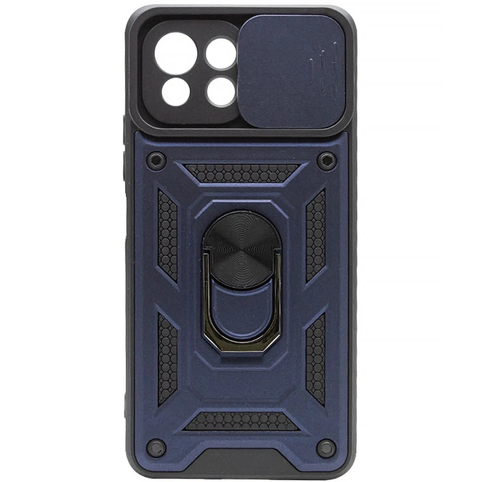 Чехол Ummi Camshield Serge Ring для Xiaomi Mi 11 Lite, Синий / Navy, TPU+PC, купить оптом с доставкой