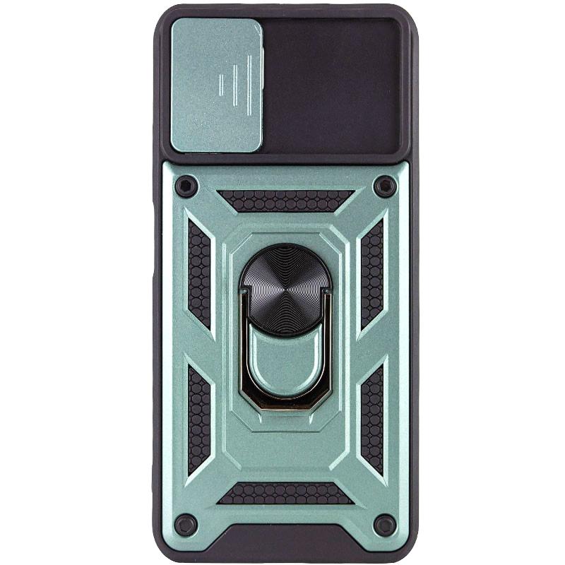 Противоударный чехол Ummi Camshield Serge Ring для Samsung Galaxy A03s | Бронированый с кольцом-подставкой на картинке №2