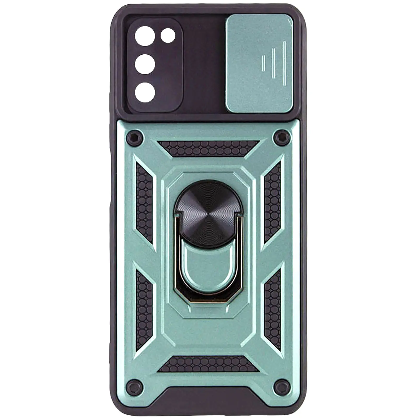 Чехол Ummi Camshield Serge Ring для Samsung Galaxy A03s, Зеленый, TPU+PC, купить оптом с доставкой