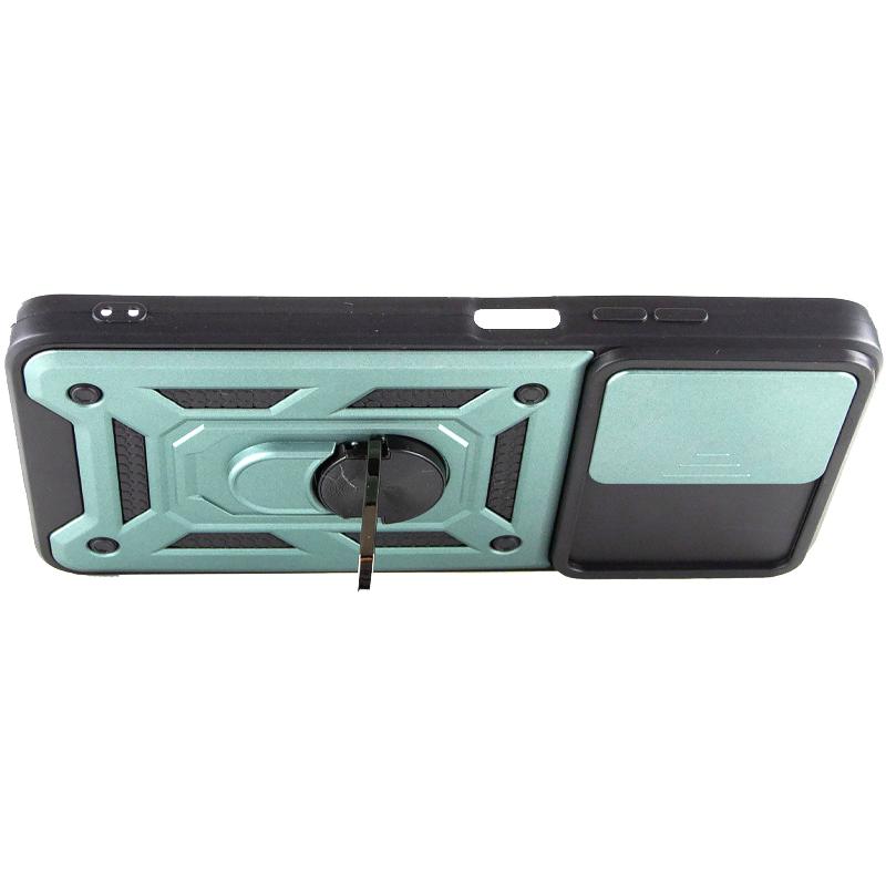 Противоударный чехол Ummi Camshield Serge Ring для Samsung Galaxy A03s | Бронированый с кольцом-подставкой на картинке №3