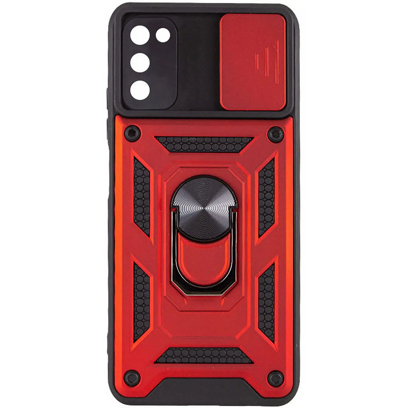 Чехол Ummi Camshield Serge Ring для Samsung Galaxy A03s, Красный, TPU+PC, купить оптом с доставкой