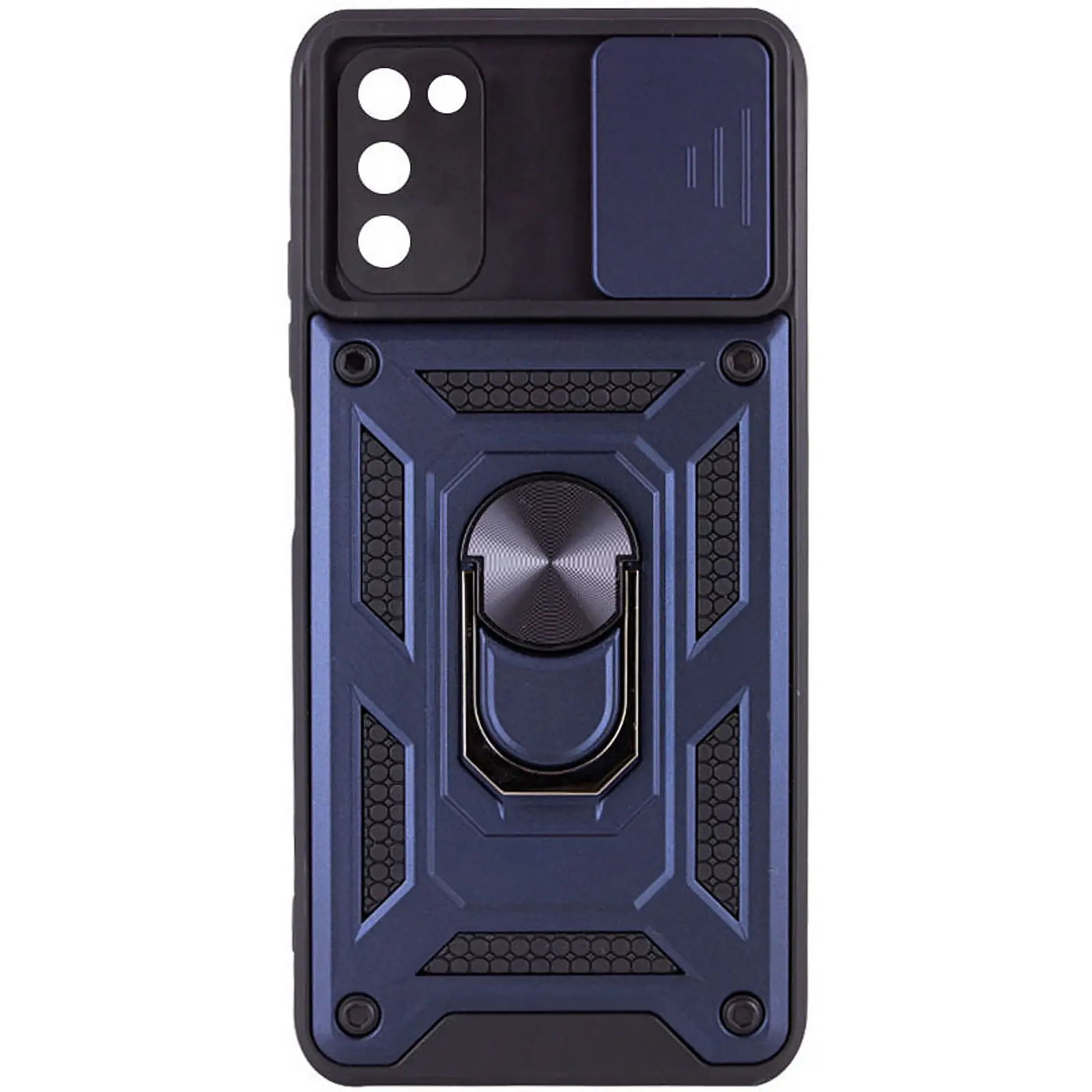 Чехол Ummi Camshield Serge Ring для Samsung Galaxy A03s, Синий, TPU+PC, купить оптом с доставкой