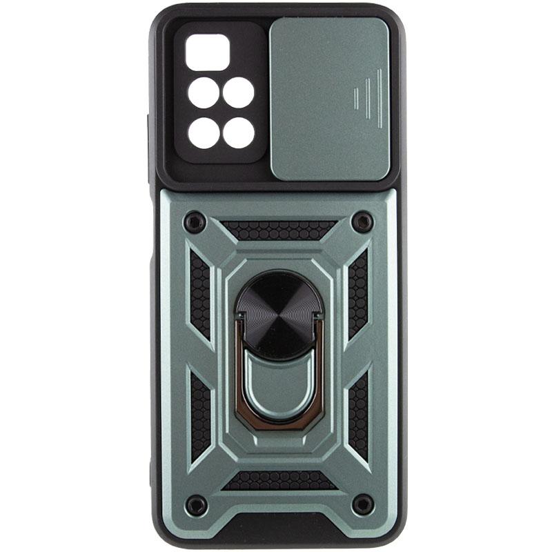 Противоударный чехол Ummi Camshield Serge Ring для Xiaomi Redmi 10 | Бронированый с кольцом-подставкой на картинке №1