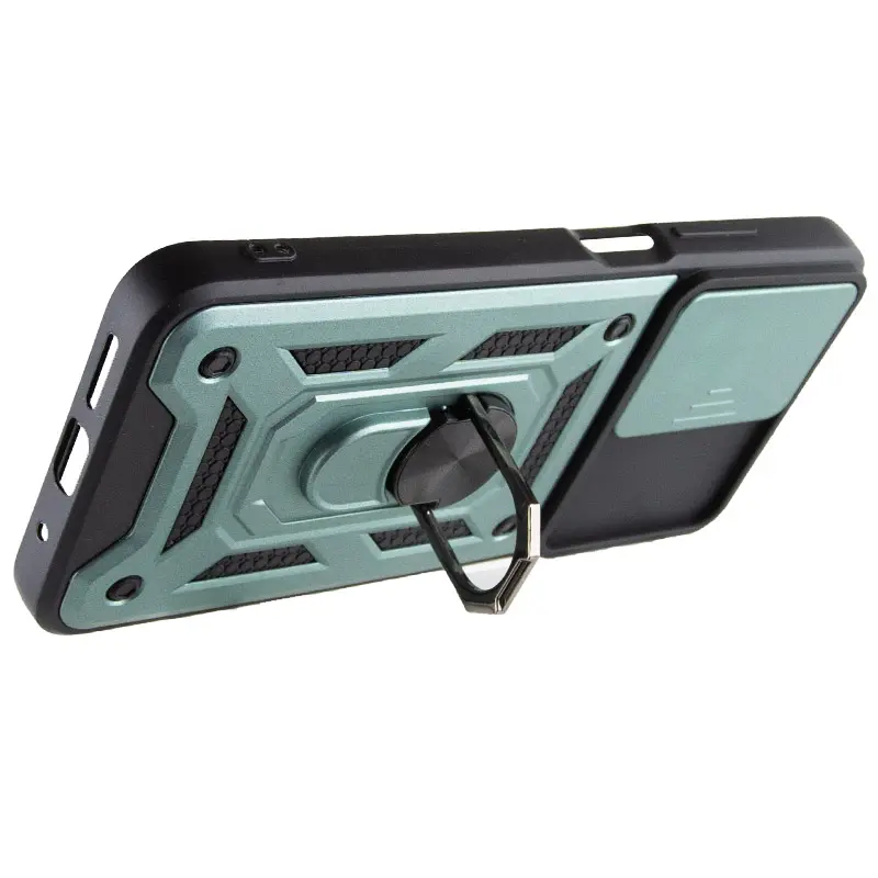 Чехол Ummi Camshield Serge Ring для Xiaomi Redmi 10, Зеленый / Green 1, TPU+PC, купить оптом с доставкой