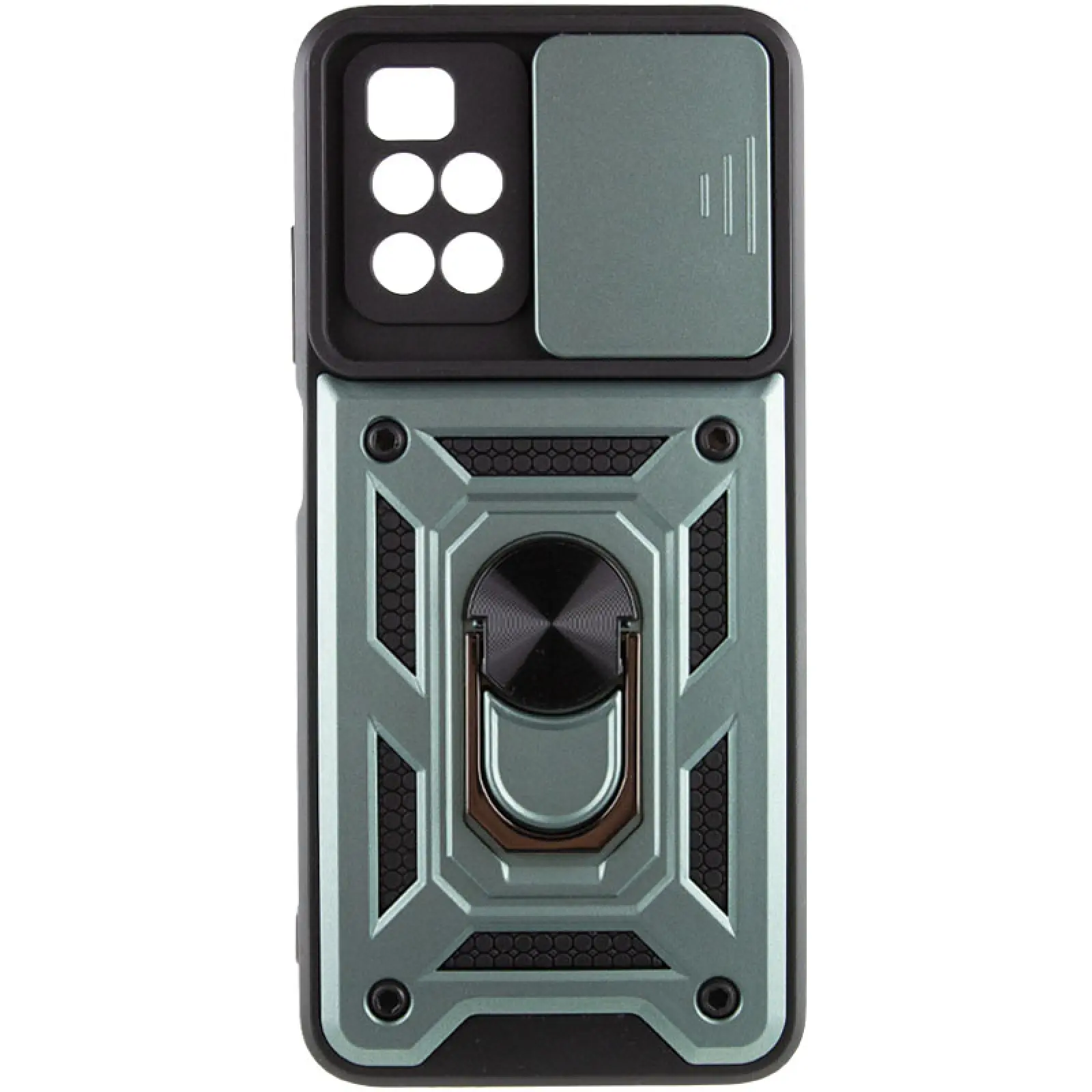 Чехол Ummi Camshield Serge Ring для Xiaomi Redmi 10, Зеленый / Green, TPU+PC, купить оптом с доставкой