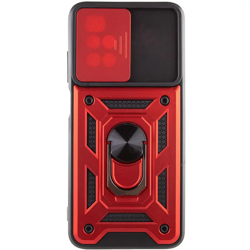 Чехол Ummi Camshield Serge Ring для Xiaomi Redmi 10, Красный / Red 1, TPU+PC, купить оптом с доставкой