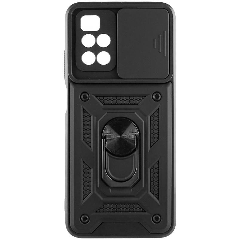 Противоударный чехол Ummi Camshield Serge Ring для Xiaomi Redmi 10 | Бронированый с кольцом-подставкой на картинке №1