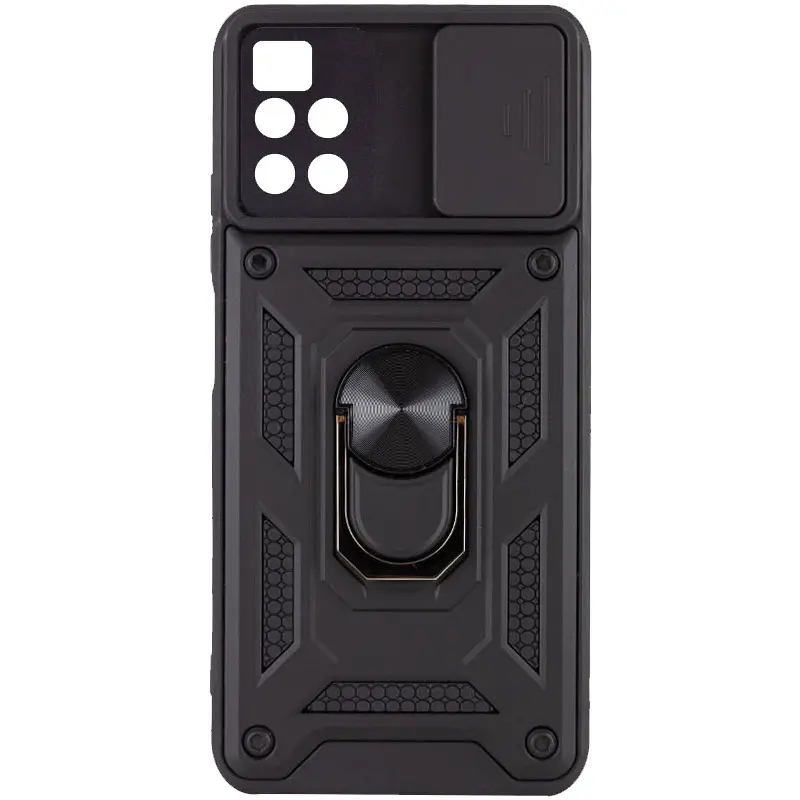 Чехол Ummi Camshield Serge Ring для Xiaomi Poco M4 Pro 5G, Черный / Black, TPU+PC, купить оптом с доставкой