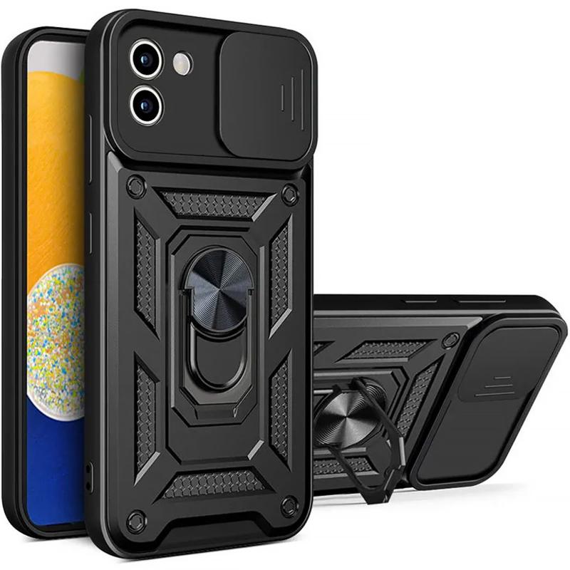 Протиударний чохол Ummi Camshield Serge Ring для Samsung Galaxy A03 | Броньований з кільцем-підставкою на малюнкі №1