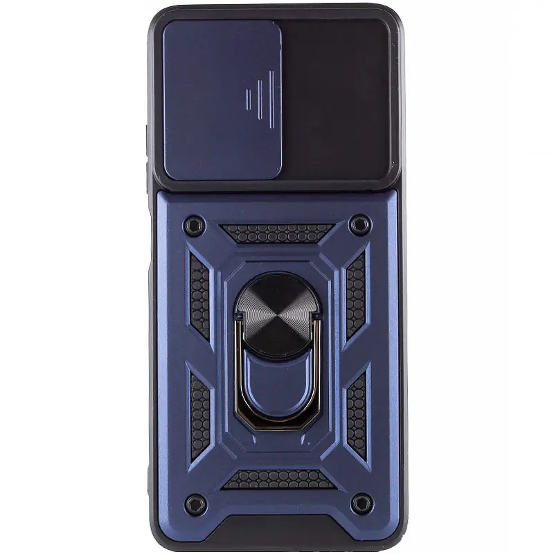 Чохол Ummi Camshield Serge Ring для Xiaomi Redmi Note 11 (Global) / Note 11S, Синій / Navy 1, TPU+PC, купити оптом з доставкою