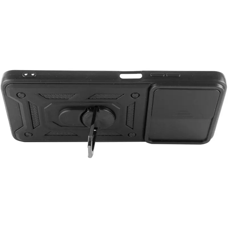 Чохол Ummi Camshield Serge Ring для Xiaomi Redmi Note 11 (Global) / Note 11S, Чорний / Black 2, TPU+PC, купити оптом з доставкою