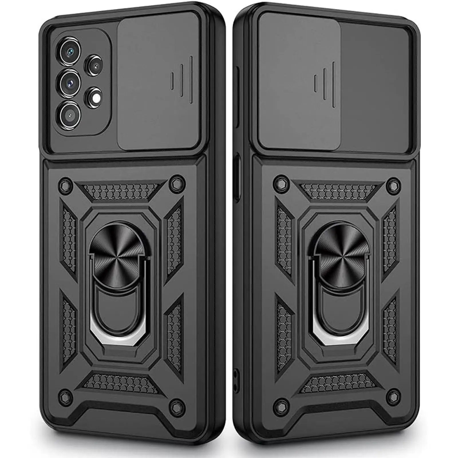 Чехол Ummi Camshield Serge Ring для Samsung Galaxy A73 5G, Черный / Black 1, TPU+PC, купить оптом с доставкой
