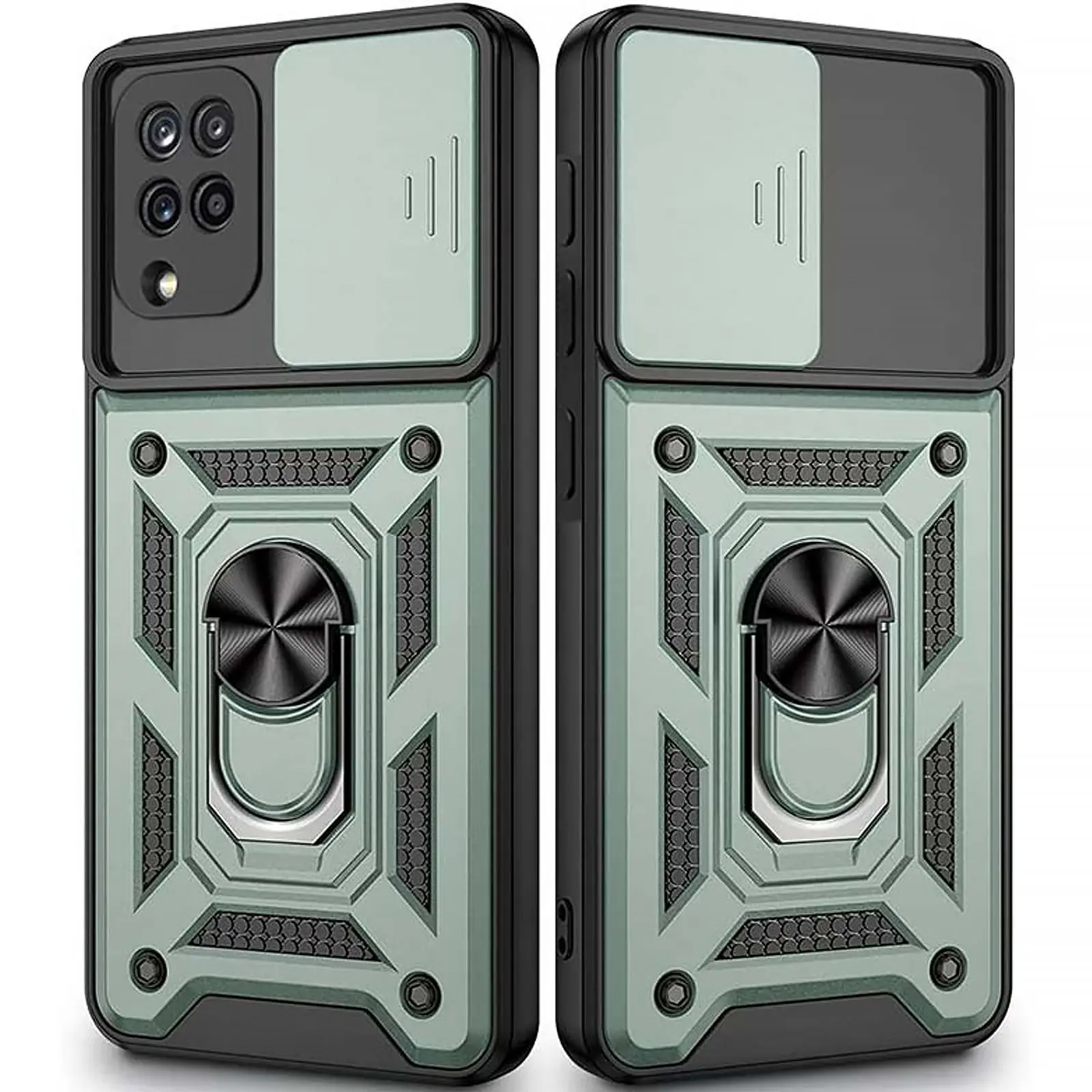 Чехол Ummi Camshield Serge Ring для Samsung Galaxy M33 5G, Зеленый, TPU+PC, купить оптом с доставкой