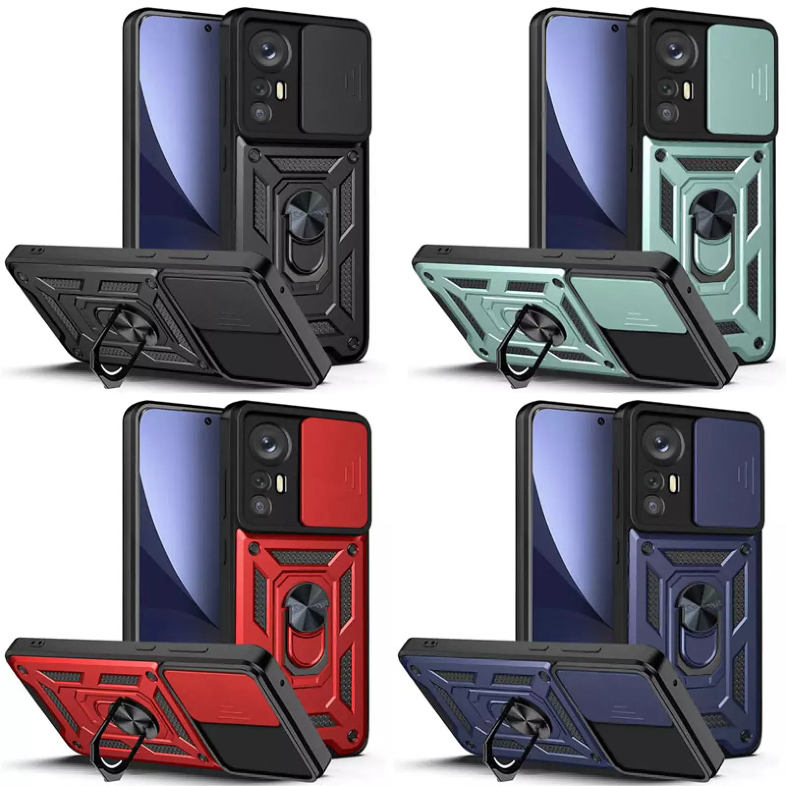 Чехол Ummi Camshield Serge Ring для Xiaomi 12 Lite, TPU+PC, купить оптом с доставкой