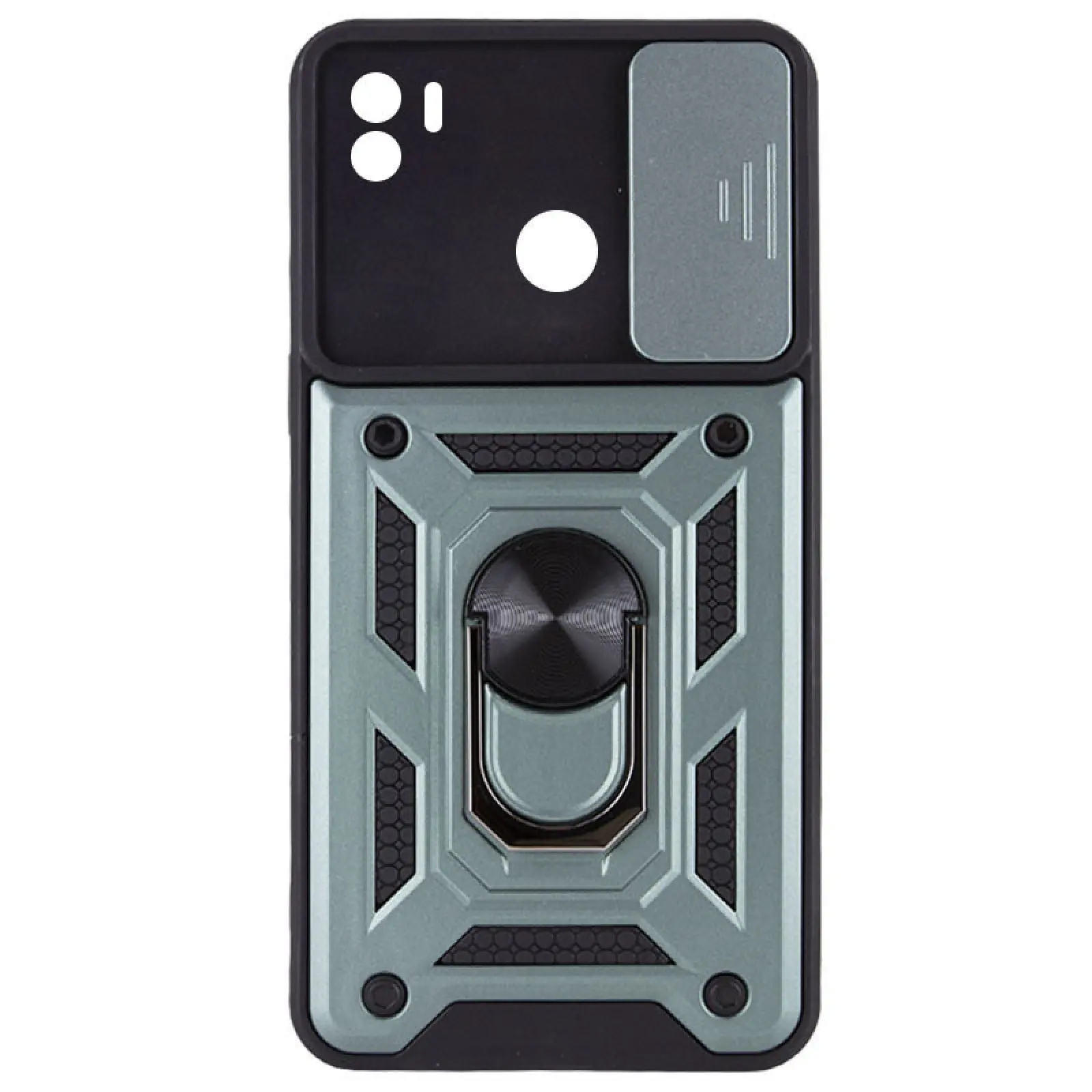 Чехол Ummi Camshield Serge Ring для Xiaomi Redmi A1+ / A2+, Зеленый, TPU+PC, купить оптом с доставкой