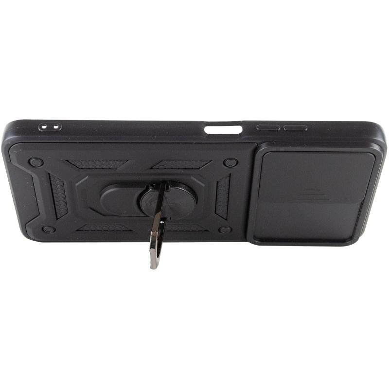 Противоударный чехол Ummi Camshield Serge Ring для Xiaomi Redmi Note 12 4G | Бронированый с кольцом-подставкой на картинке №4