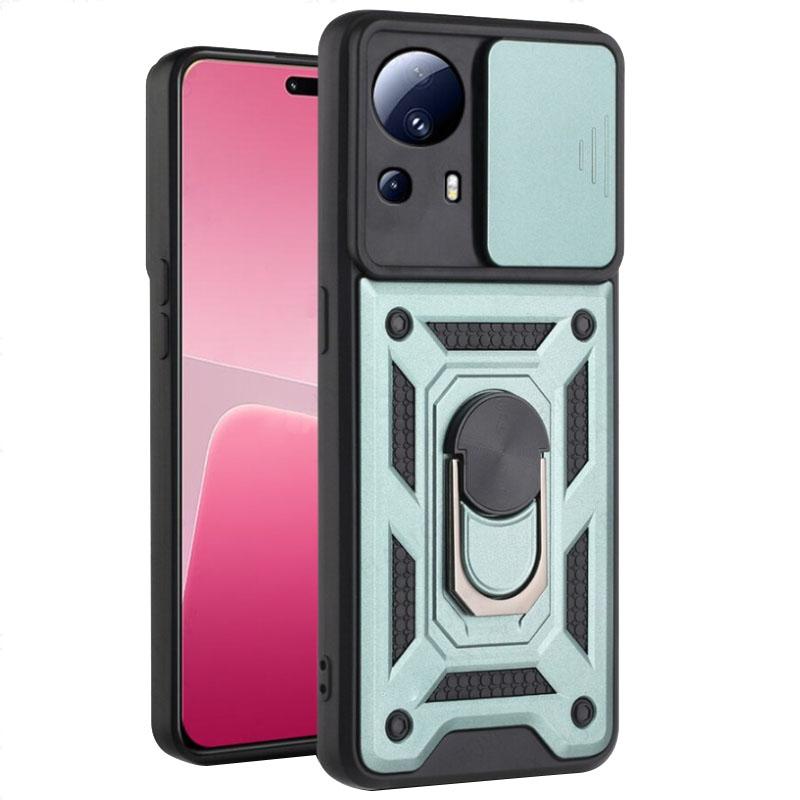 Противоударный чехол Ummi Camshield Serge Ring для Xiaomi 13 Lite | Бронированый с кольцом-подставкой Фото 1 Противоударный чехол Ummi Camshield Serge Ring для Xiaomi 13 Lite | Бронированый с кольцом-подставкой на картинке №1