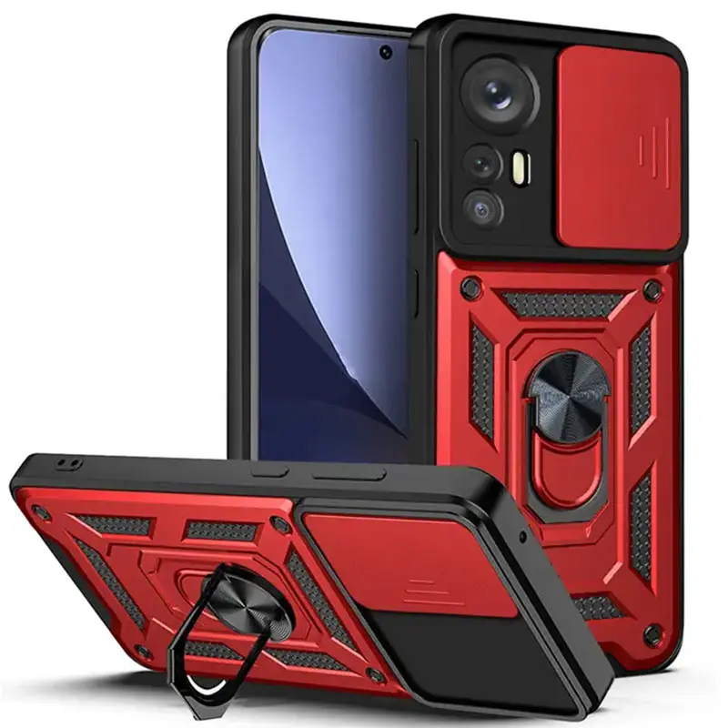 Чехол Ummi Camshield Serge Ring для Xiaomi Redmi Note 12S, Красный / Red, TPU+PC, купить оптом с доставкой