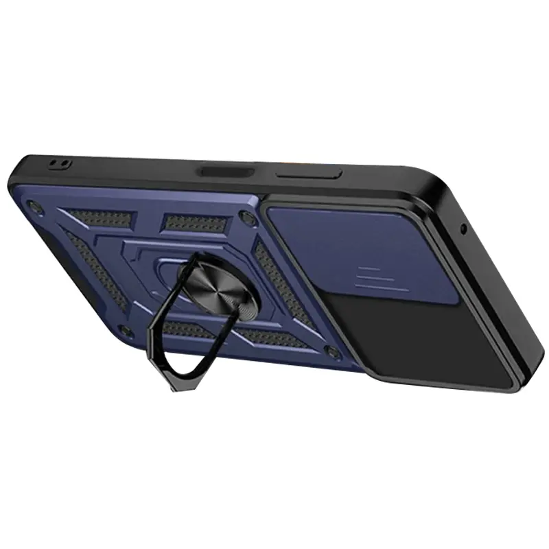 Чехол Ummi Camshield Serge Ring для Xiaomi Redmi Note 12S, Синий / Navy 1, TPU+PC, купить оптом с доставкой