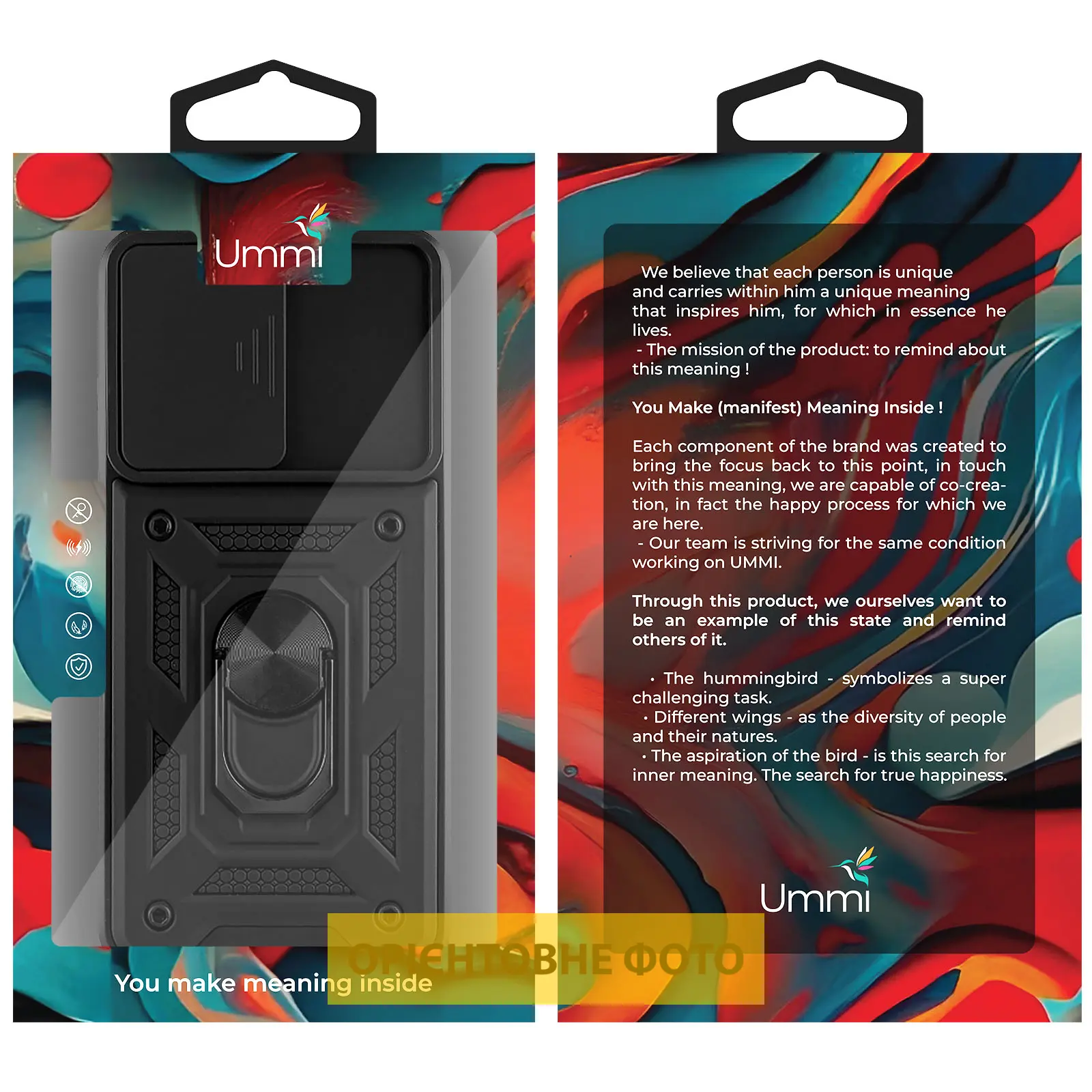 Чехол Ummi Camshield Serge Ring для Xiaomi Poco F5 Pro / Redmi K60 / K60 Pro, Черный / Black 1, TPU+PC, купить оптом с доставкой