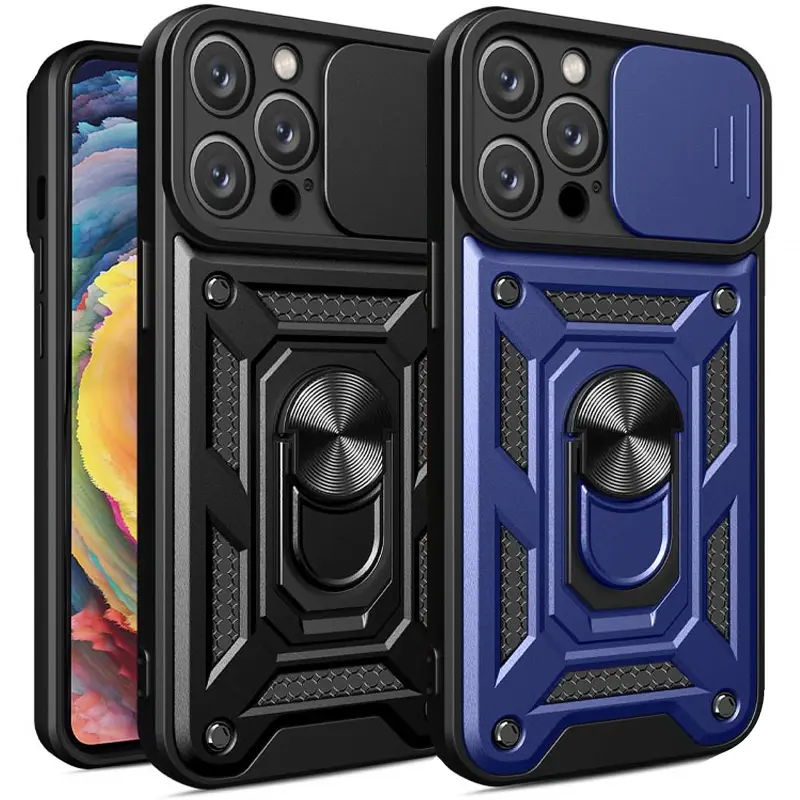Чохол Ummi Camshield Serge Ring для Apple iPhone 15 Pro Max (6.7"), TPU+PC, купити оптом з доставкою