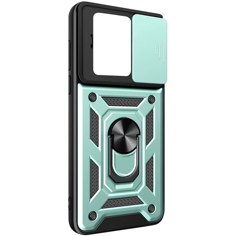 Чохол Ummi Camshield Serge Ring для Xiaomi 13T / 13T Pro, Зелений / Green 2, TPU+PC, купити оптом з доставкою