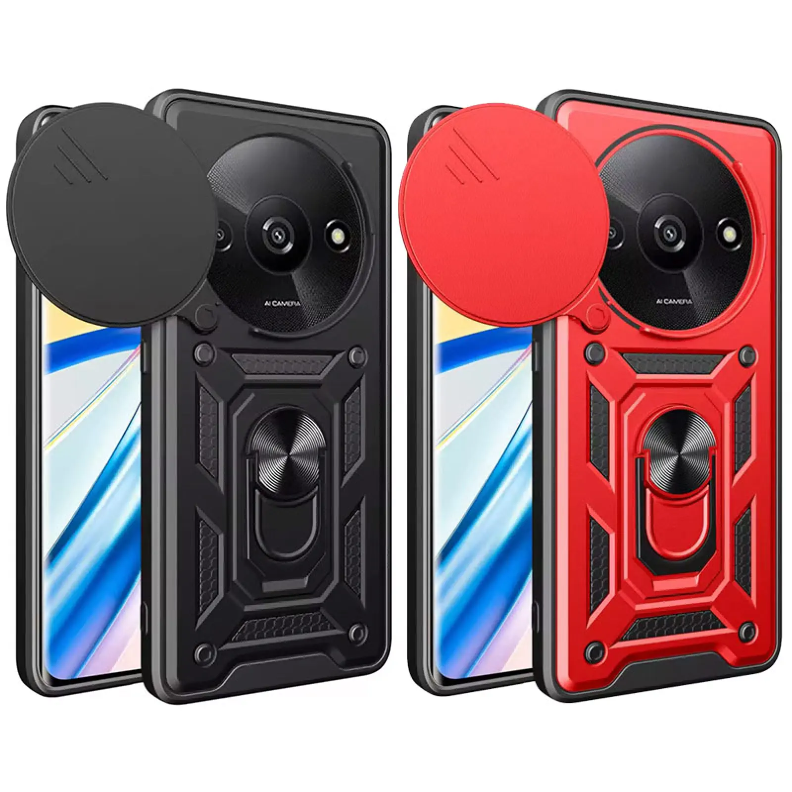 Чехол Ummi Camshield Serge Ring для Xiaomi Redmi A3 / A3x, TPU+PC, купить оптом с доставкой