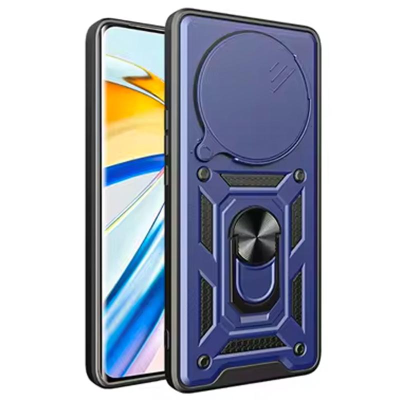 Противоударный чехол Ummi Camshield Serge Ring для Xiaomi Redmi A3 | Бронированый с кольцом-подставкой на картинке №2