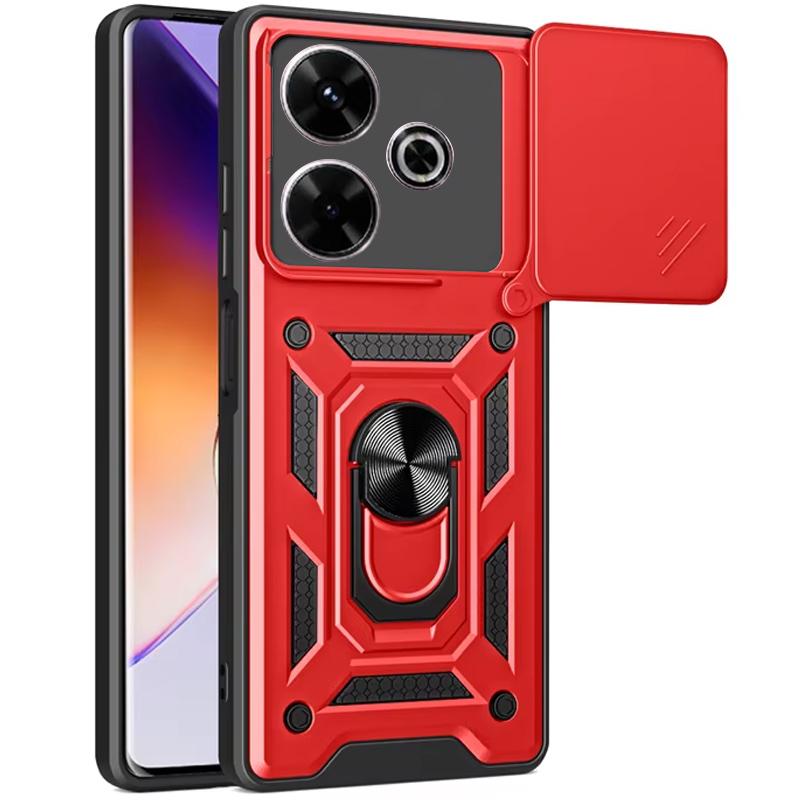 Противоударный чехол Ummi Camshield Serge Ring для Xiaomi Redmi 13 4G / Poco M6 4G | Бронированый с кольцом-подставкой Фото 1 Противоударный чехол Ummi Camshield Serge Ring для Xiaomi Redmi 13 4G / Poco M6 4G | Бронированый с кольцом-подставкой на картинке №1