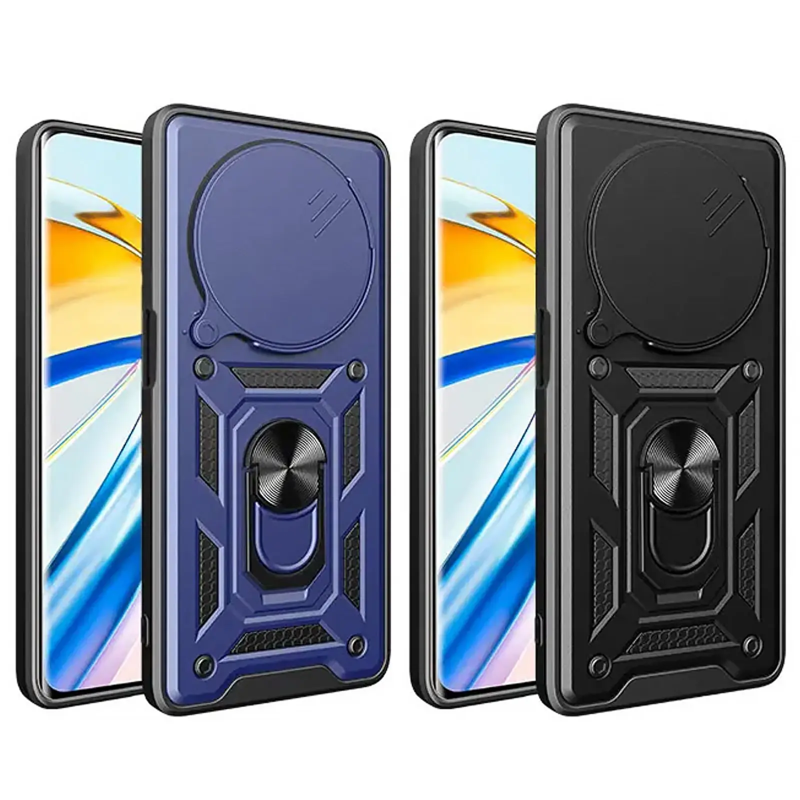 Чехол Ummi Camshield Serge Ring для Xiaomi Redmi 14C / A4 / Poco C75 / M7 5G, TPU+PC, купить оптом с доставкой