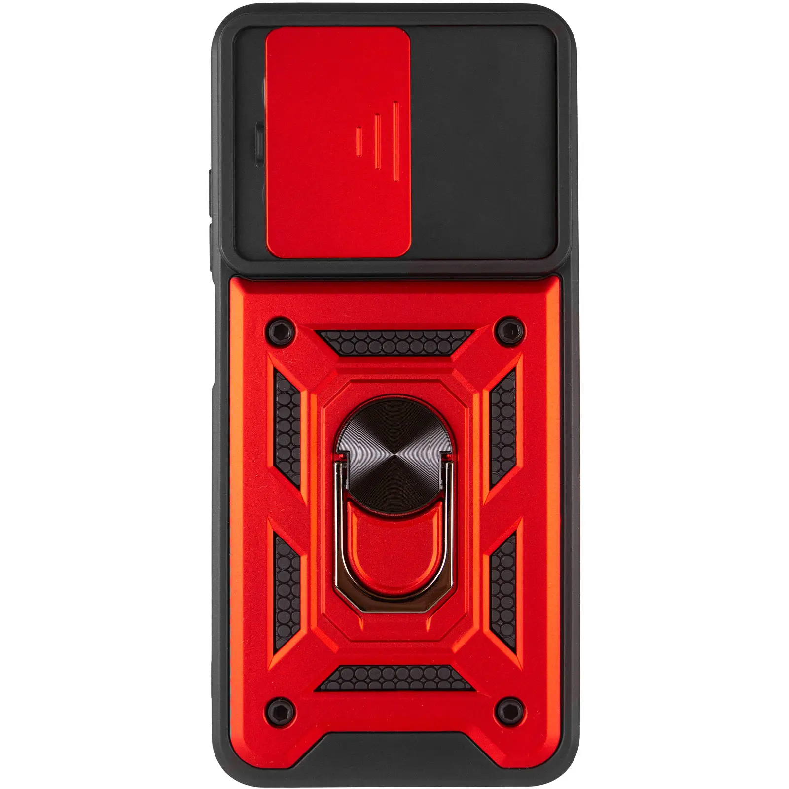 Чехол Ummi Camshield Serge Ring для Xiaomi Redmi A5 / Poco C71, Красный / Red 2, TPU+PC, купить оптом с доставкой