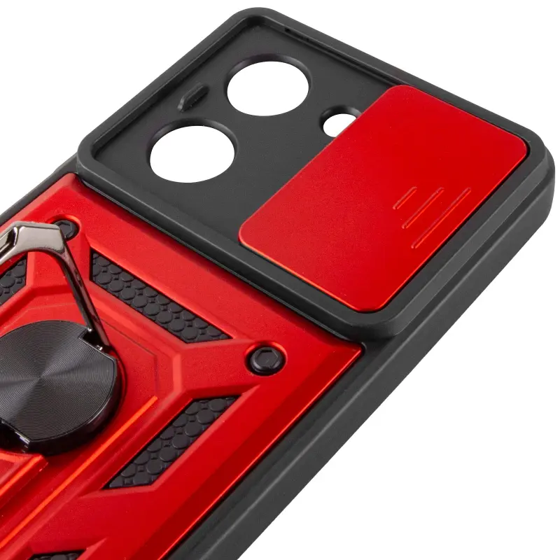 Чехол Ummi Camshield Serge Ring для Xiaomi Redmi A5 / Poco C71, Красный / Red 5, TPU+PC, купить оптом с доставкой