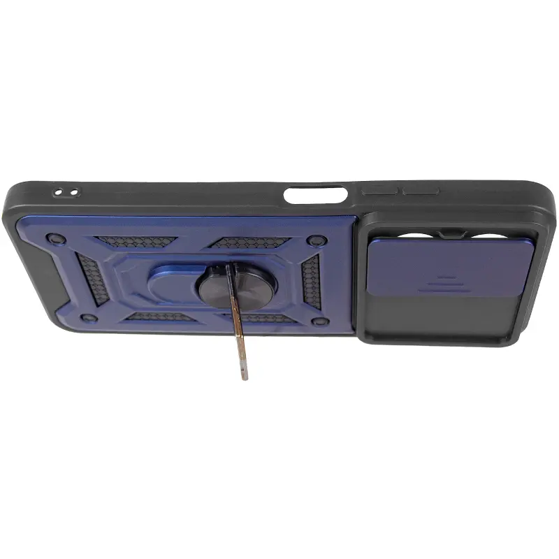 Чехол Ummi Camshield Serge Ring для Xiaomi Redmi A5 / Poco C71, Синий / Navy 3, TPU+PC, купить оптом с доставкой