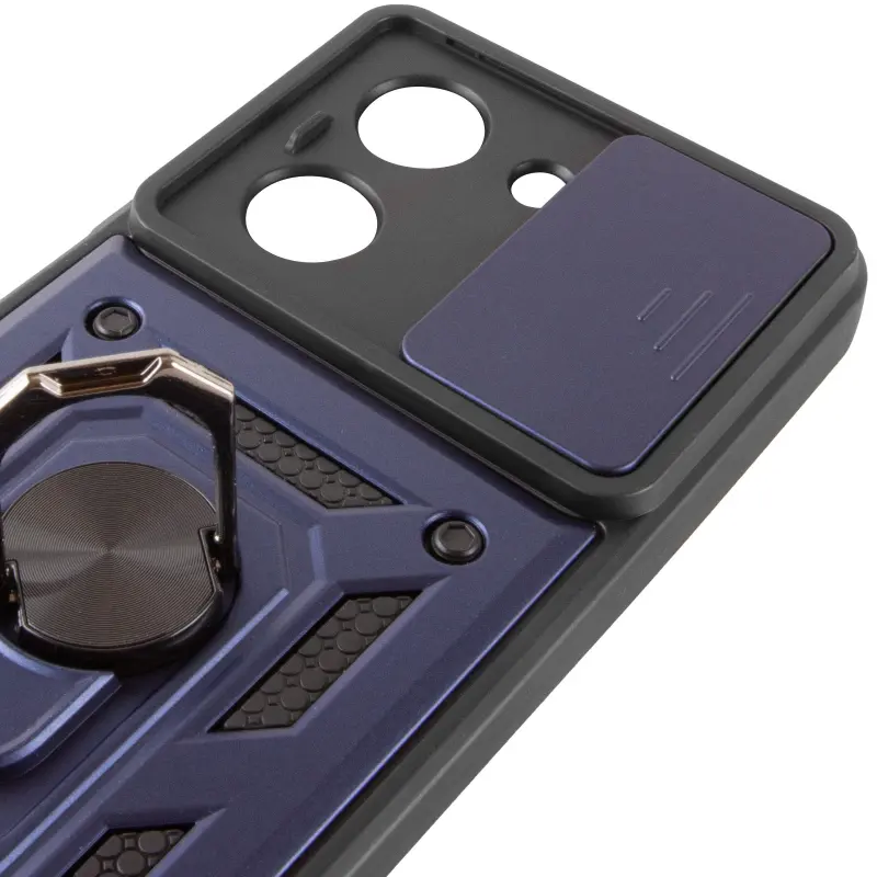 Чехол Ummi Camshield Serge Ring для Xiaomi Redmi A5 / Poco C71, Синий / Navy 4, TPU+PC, купить оптом с доставкой