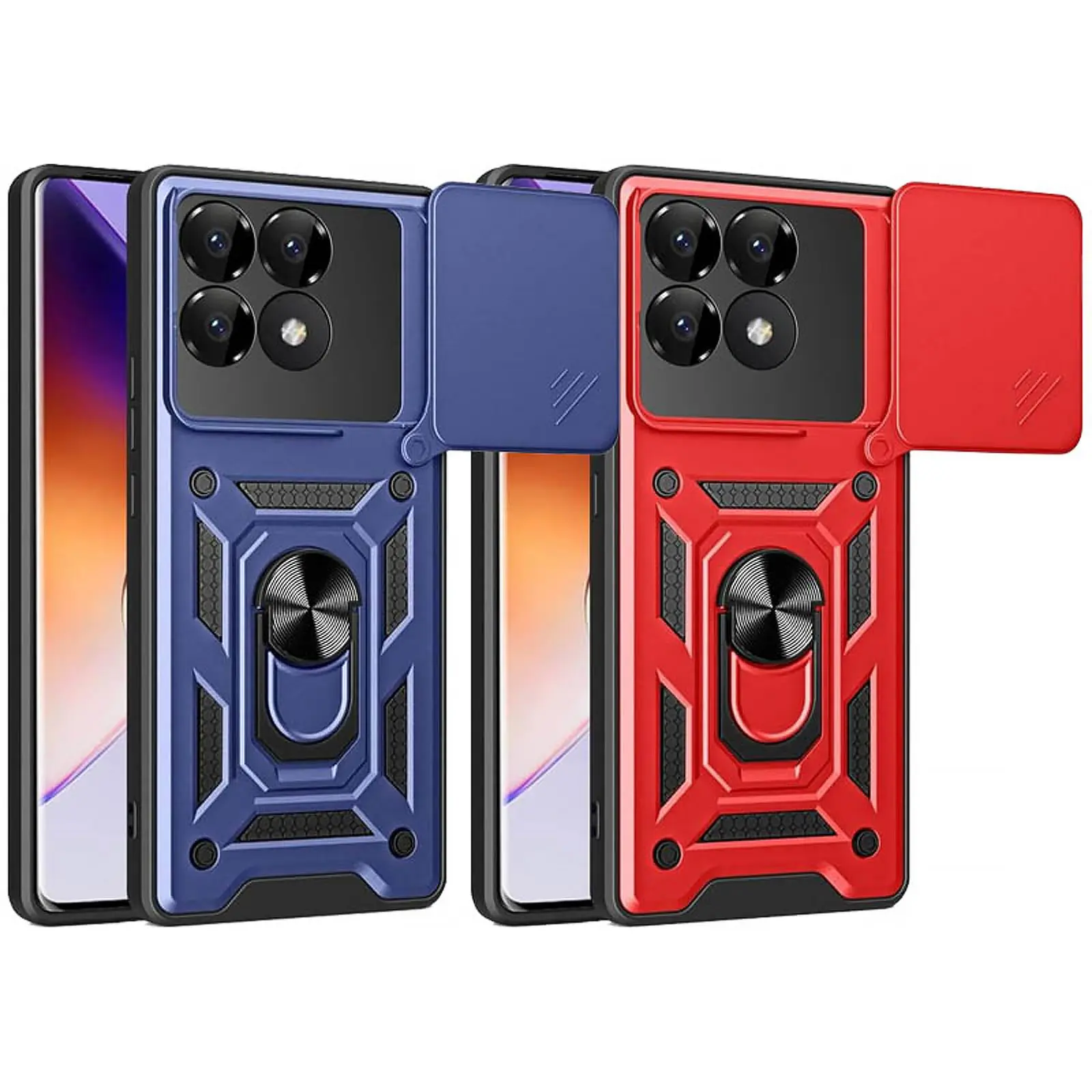 Чехол Ummi Camshield Serge Ring для Xiaomi Poco F7 Pro, TPU+PC, купить оптом с доставкой