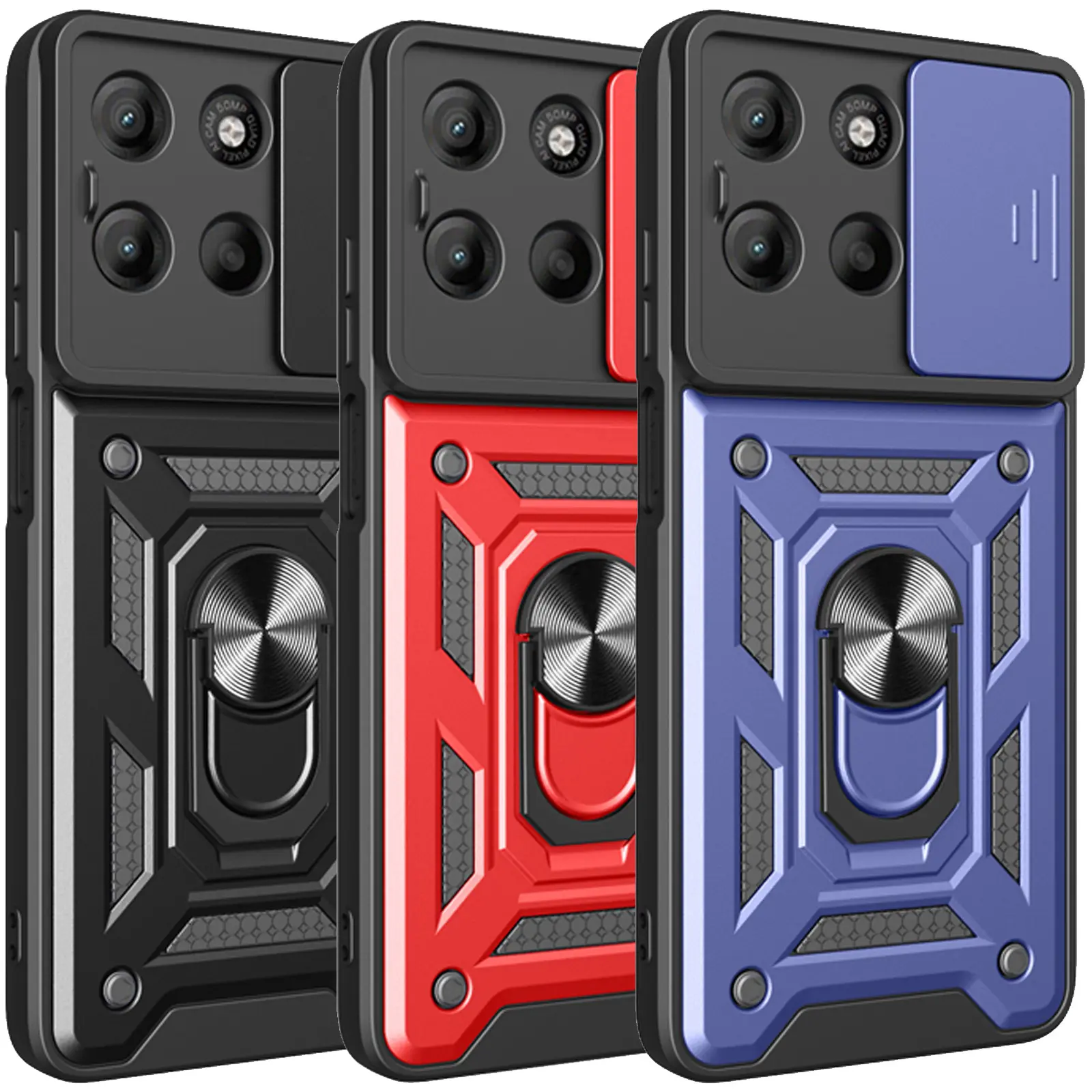 Чехол Ummi Camshield Serge Ring для Motorola Edge 60 / 60 Fusion, TPU+PC, купить оптом с доставкой
