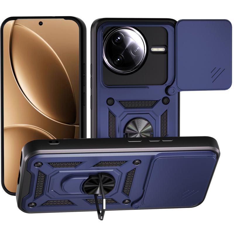 Противоударный чехол Ummi Camshield Serge Ring для Xiaomi Poco F7 Ultra | Бронированый с кольцом-подставкой Фото 1 Противоударный чехол Ummi Camshield Serge Ring для Xiaomi Poco F7 Ultra | Бронированый с кольцом-подставкой на картинке №1