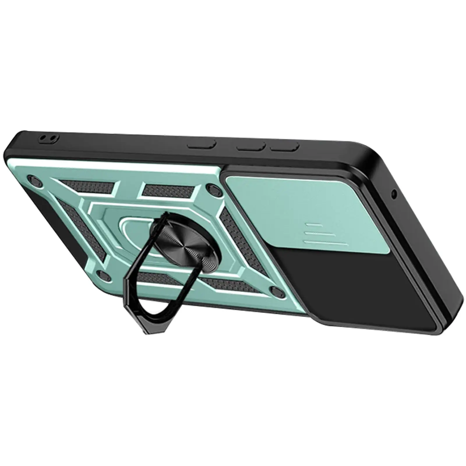 Чохол Ummi Camshield Serge Ring для Samsung Galaxy A57 5G, Зелений / Green 1, TPU+PC, купити оптом з доставкою