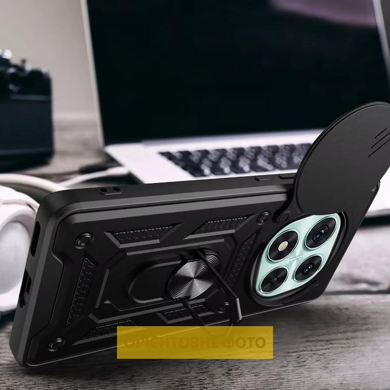 Противоударный чехол Ummi Camshield Serge Ring для Xiaomi Redmi 15C (EU) | Бронированый с кольцом-подставкой на картинке №2