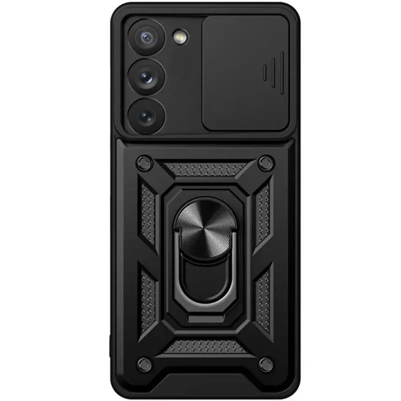 Чехол Ummi Camshield Serge Ring для Xiaomi Redmi 15 (EU), Черный / Black 3, TPU+PC, купить оптом с доставкой