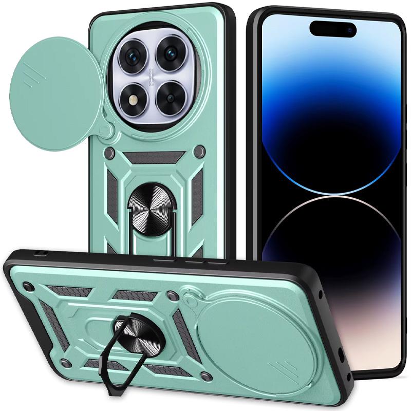 Противоударный чехол Ummi Camshield Serge Ring для Xiaomi Redmi Note 15 Pro 5G | Бронированый с кольцом-подставкой на картинке №1